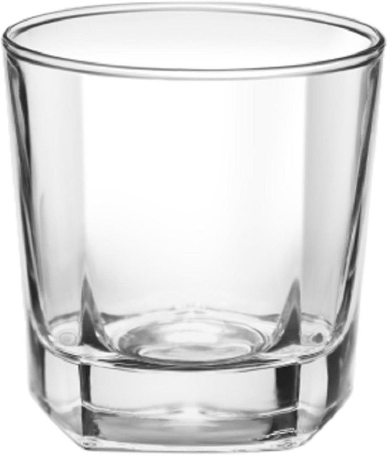 Image of TREO (Pack of 6) Crescent Cool Set of 6, 205 ml, Transparent Glass Set Water /Juice Glass (205 ml, Glass, Clear)