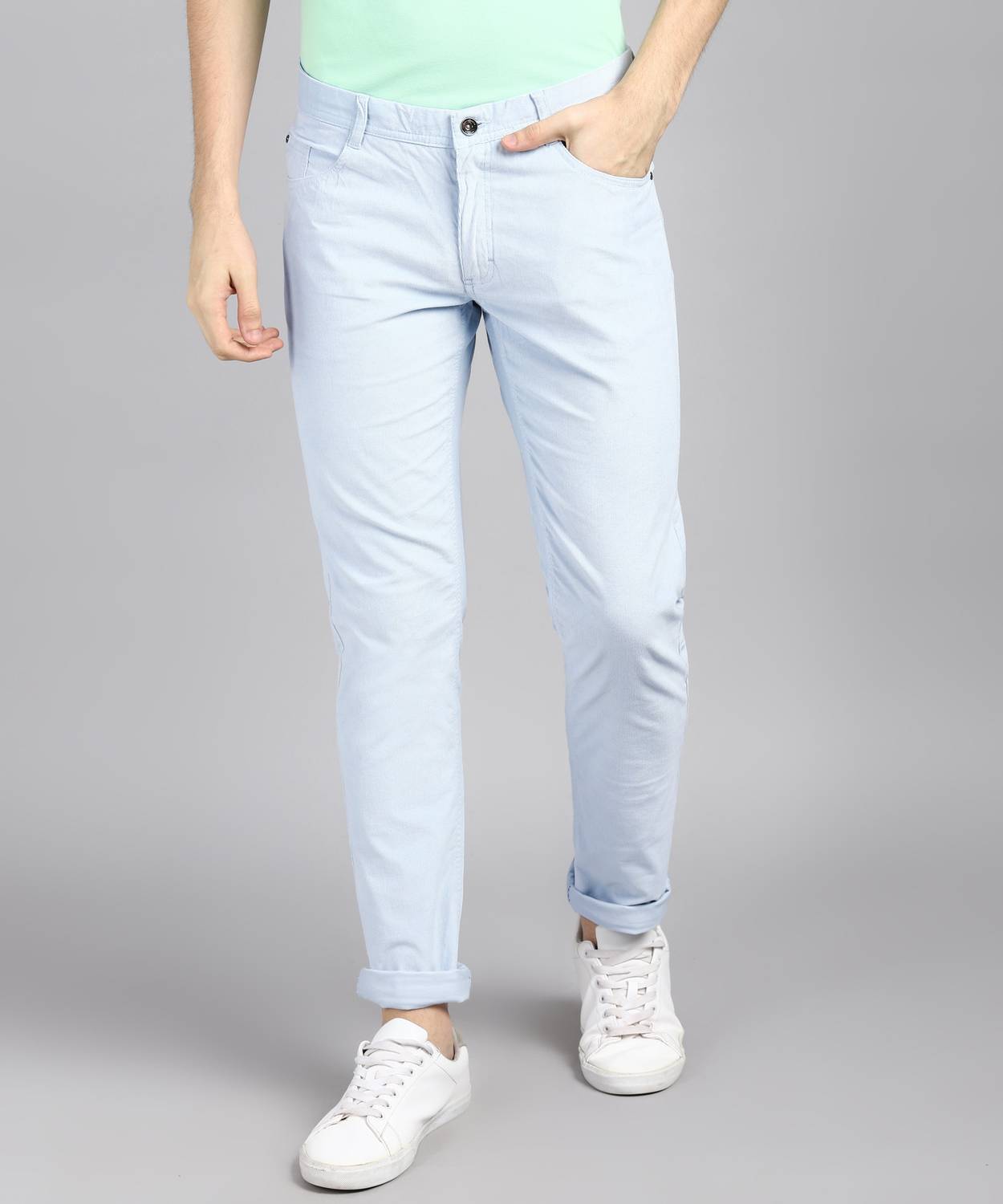 Blackberrys Slim Fit Men Blue Trousers