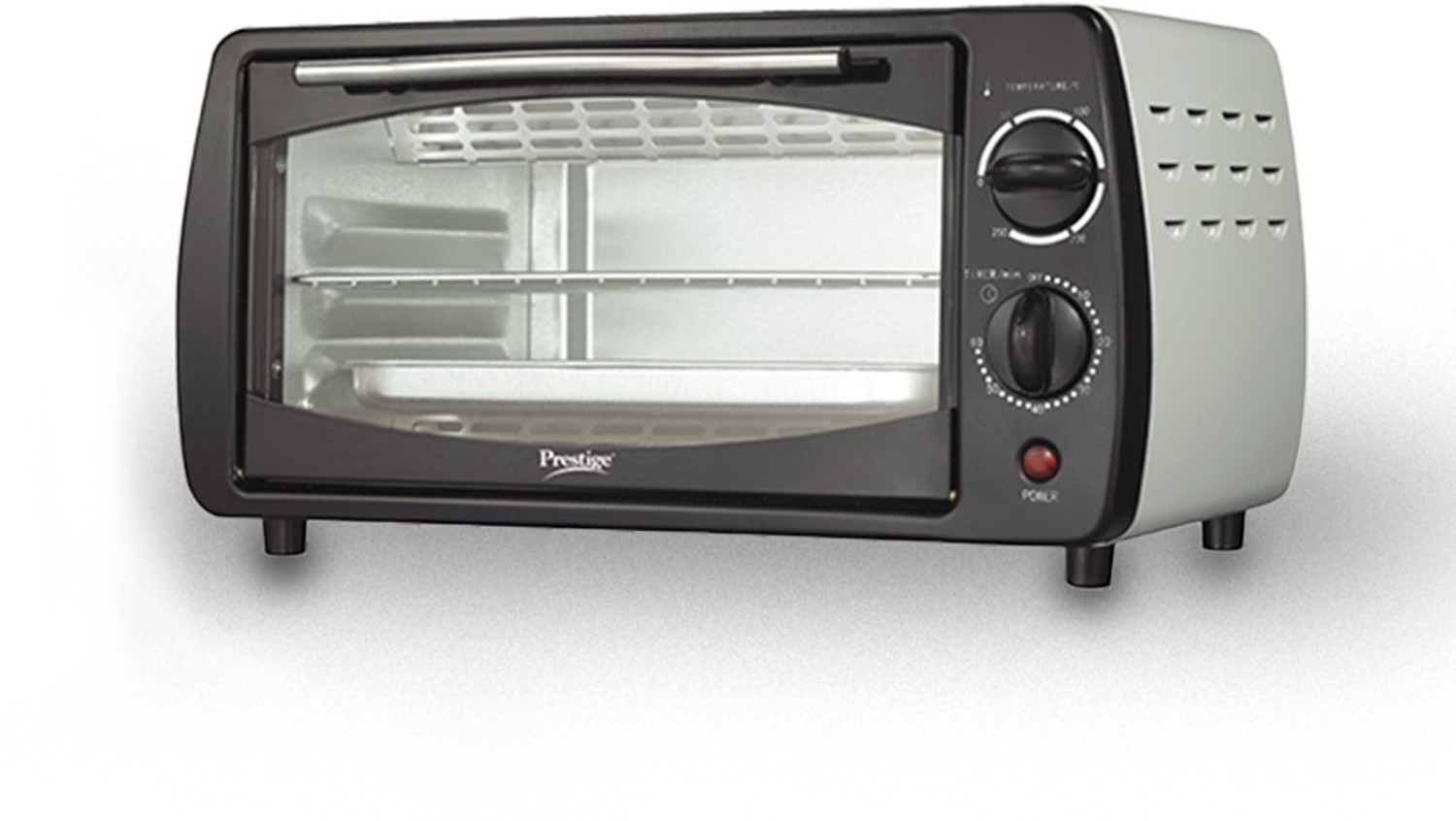 Image of Prestige 9-Litre Oven Toaster Grill OTG POTG 9 PC (41456), Black, Grey