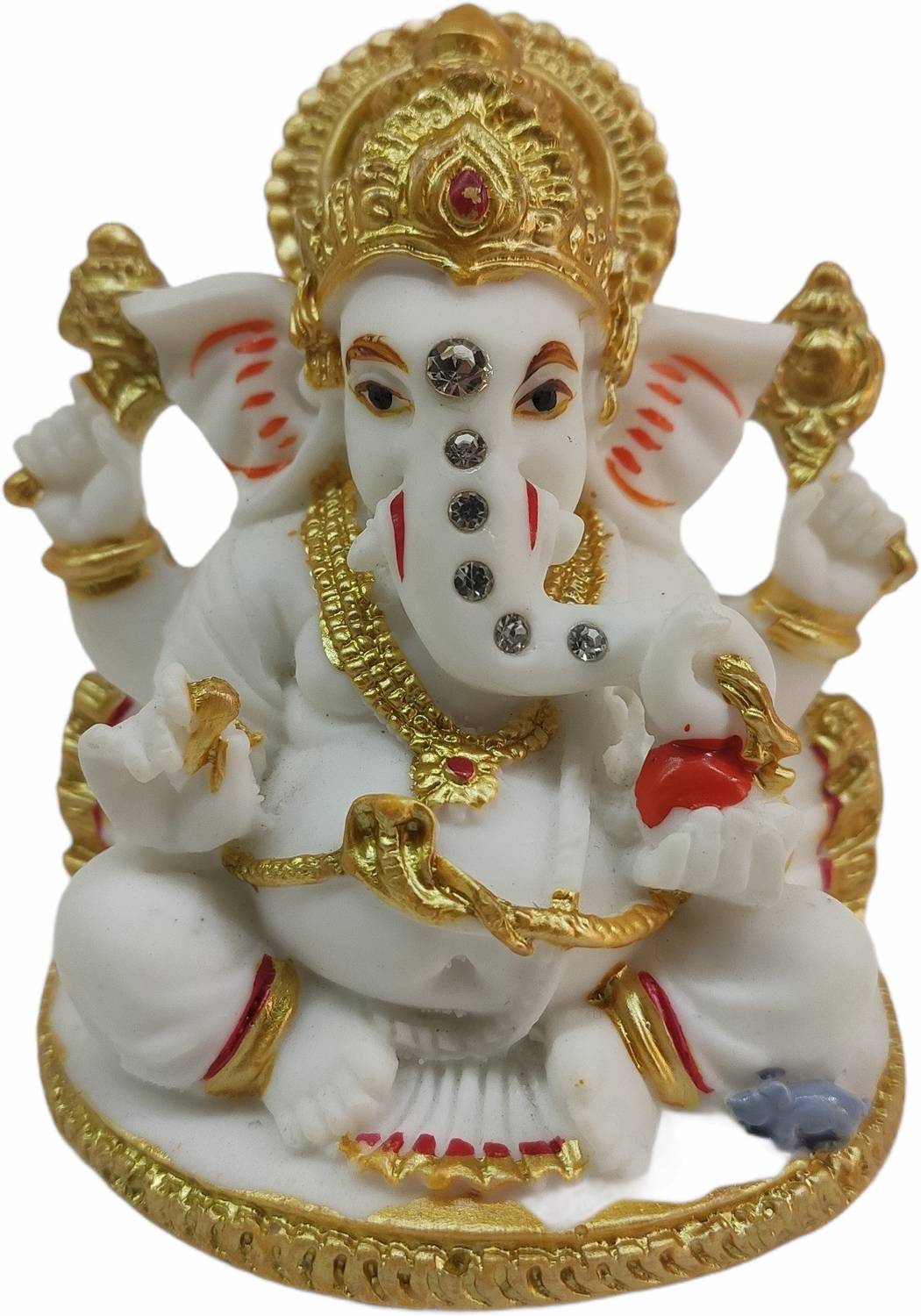 gift inn Car Ganesha Decorative Showpiece - 8 cm