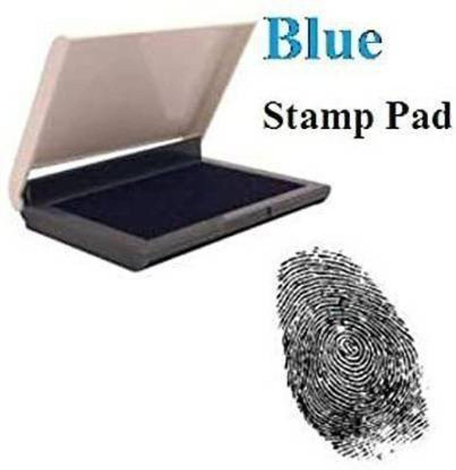 Brightstar Plastic Ink Pad Pack of 1 (Set Of 1, Blue)