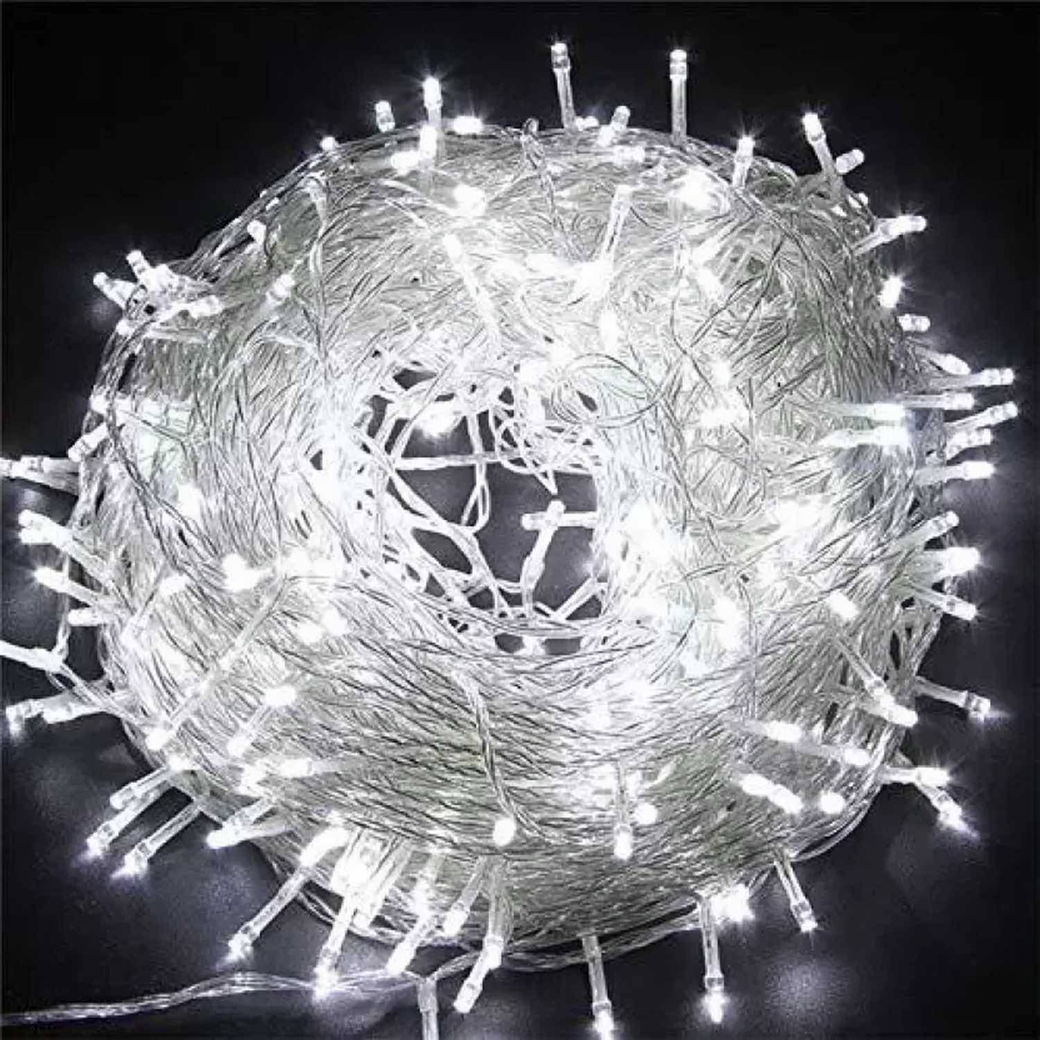BEIGEHOMES 24 LEDs 12 m White Steady String Rice Lights