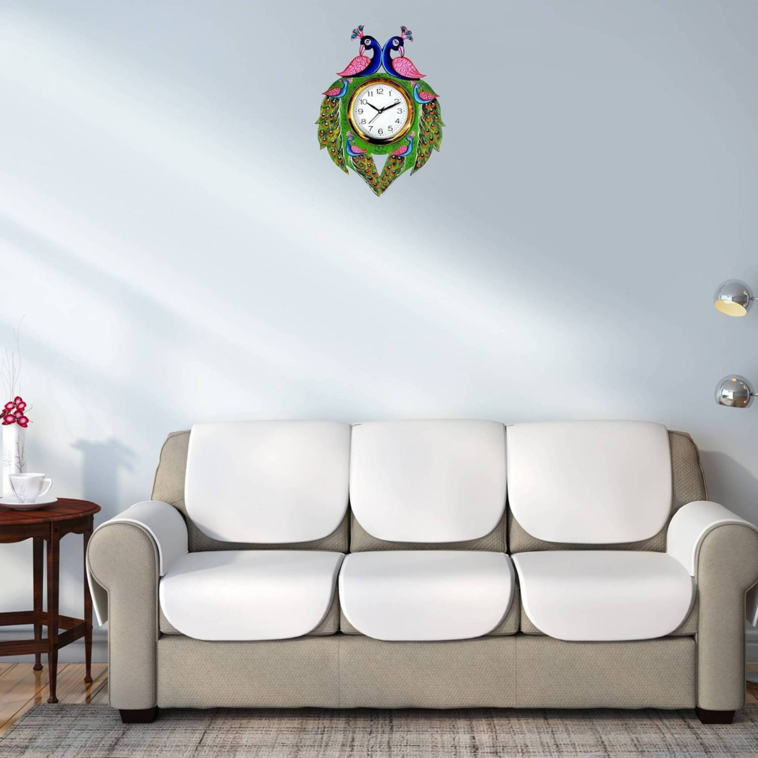 watch world Analog 40 cm X 33 cm Wall Clock (Multicolor, With Gla