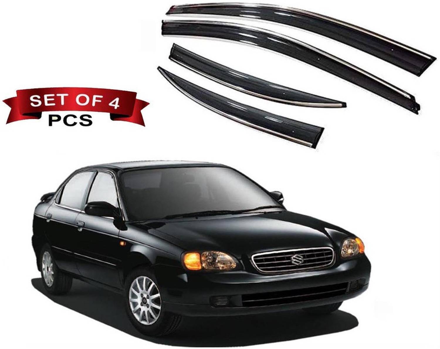 Auto E-Shopping For Front, Rear Wind Deflector