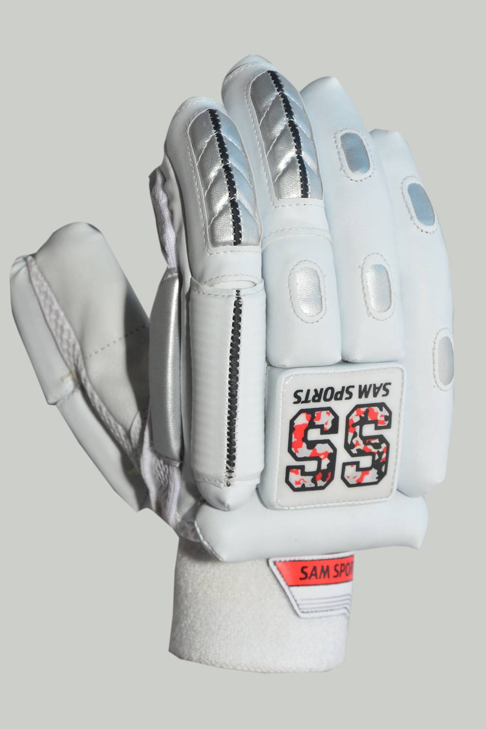 SAM SPORTS TEST Batting Gloves White - Image 2