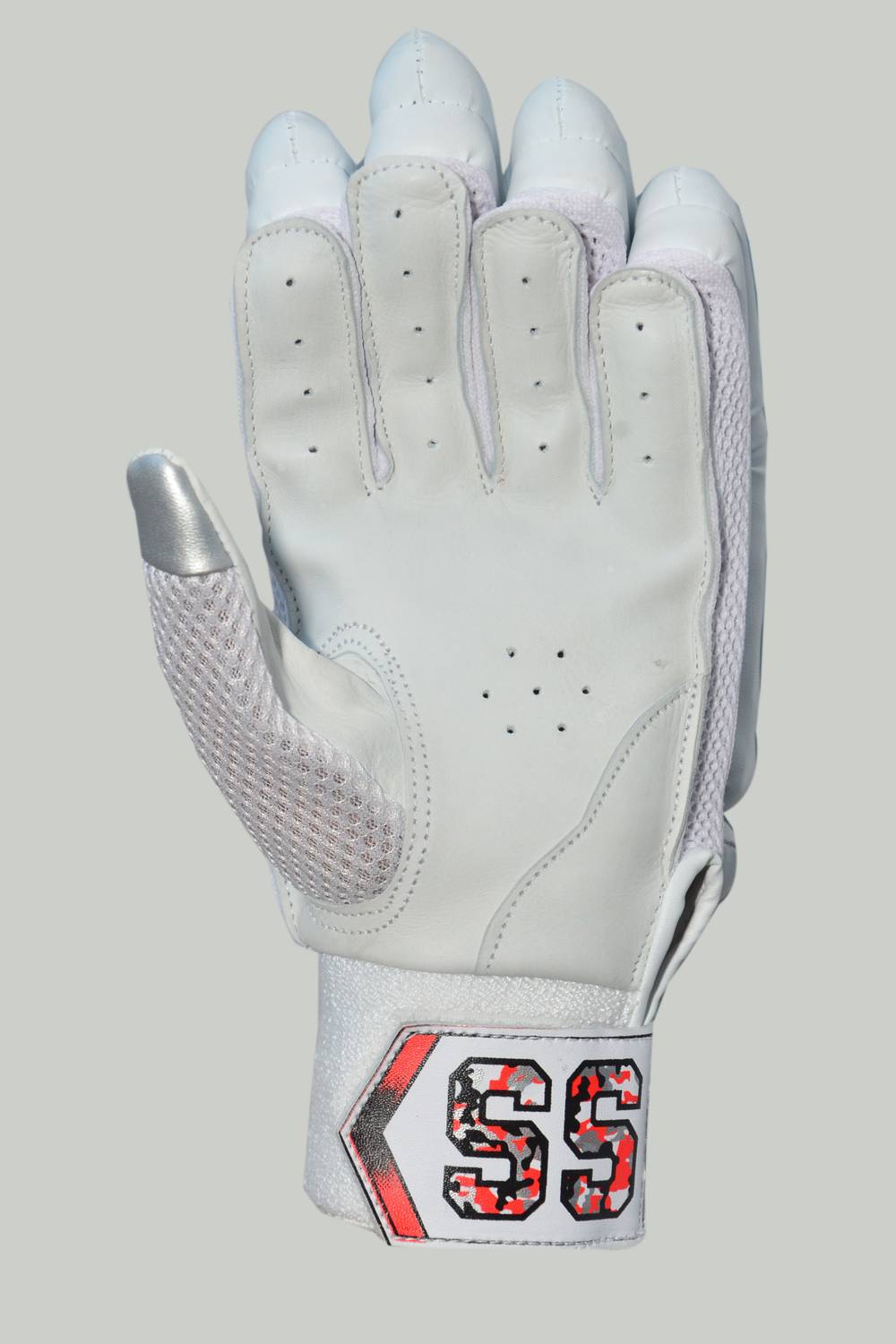 SAM SPORTS TEST Batting Gloves White - Image 3