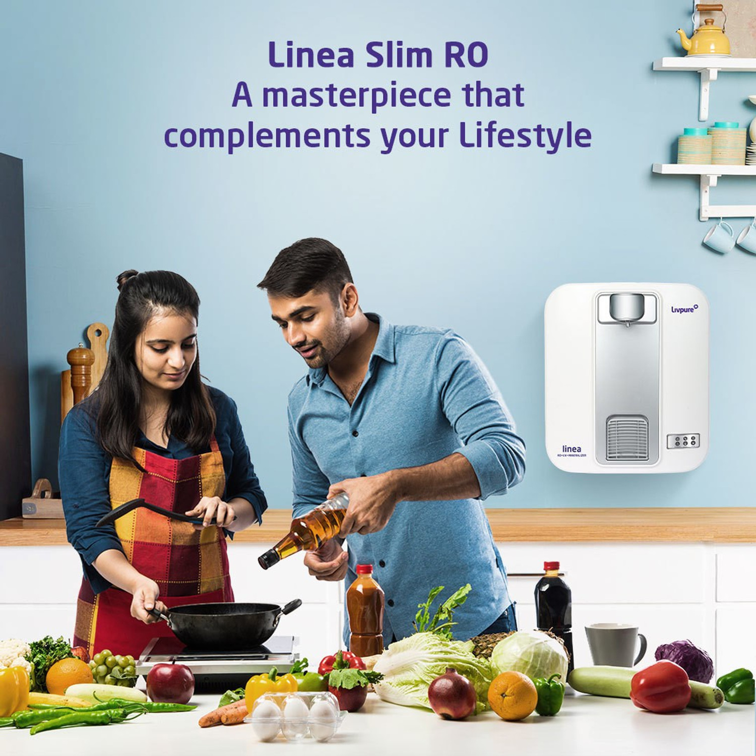 Image of LIVPURE Linea 5 L RO + UV + Mineraliser Water Purifier