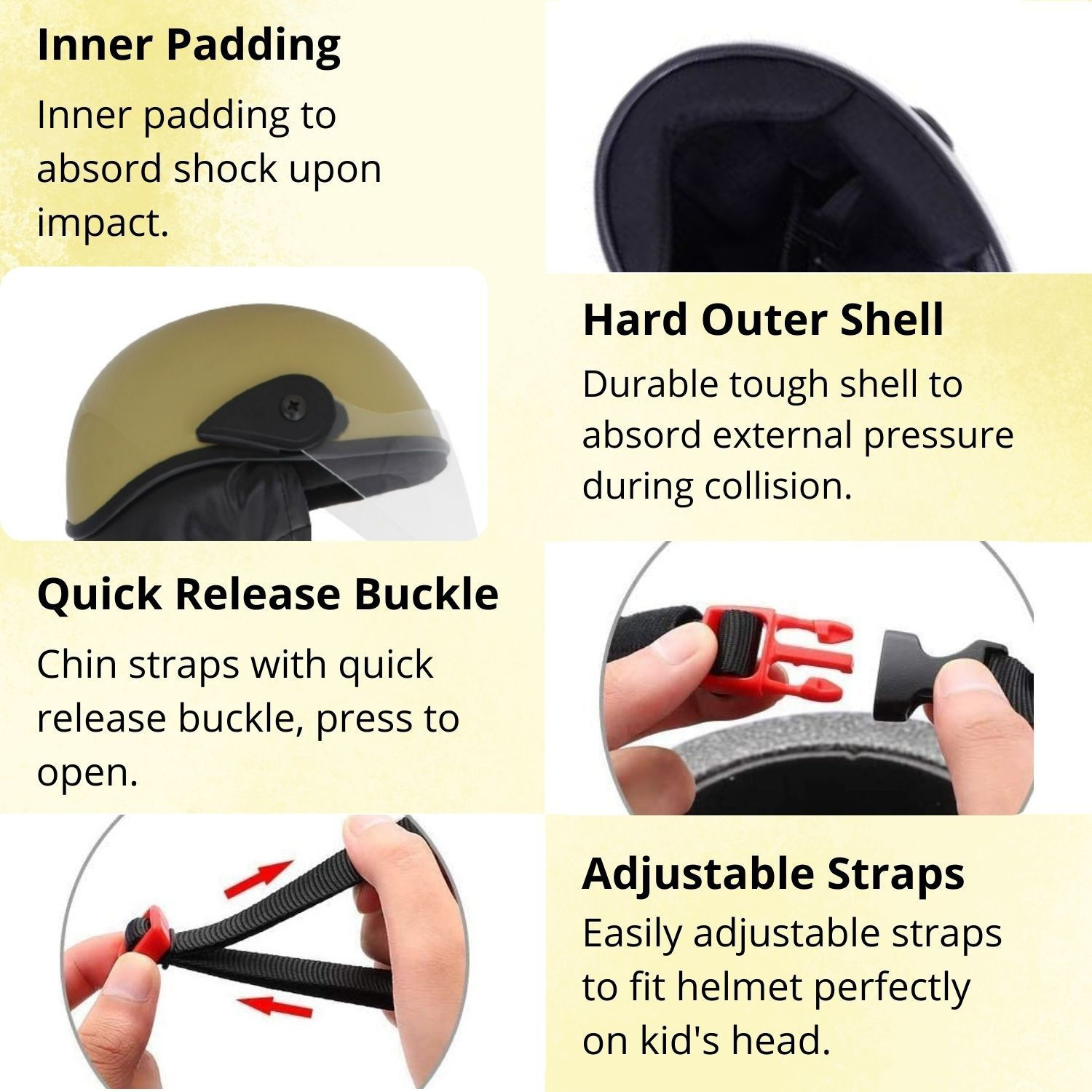 Image of Western Era Half Helmet Clear Visor for Men & Women Safety, Comfort Stylish Enhance Design Motorbike Helmet