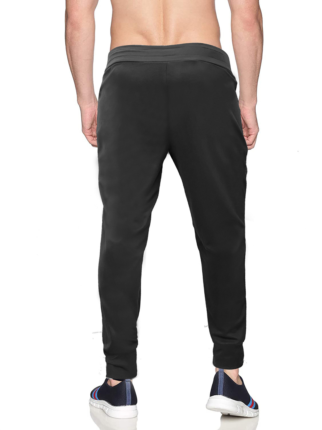 Image of AVOLT Solid Men Grey Track Pants