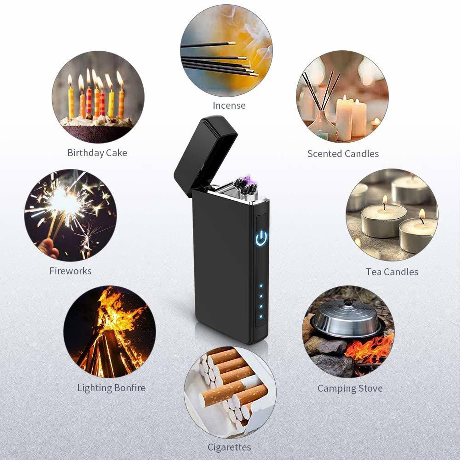 Explorer Dual Arc Plasma Lighter with Battery Indicator and Gift Box, USB  Rechargeable Windproof Flameless Electric Lighter USB Lighter Pocket Lighter  Cigarette Lighter Price in India - Buy Explorer Dual Arc Plasma