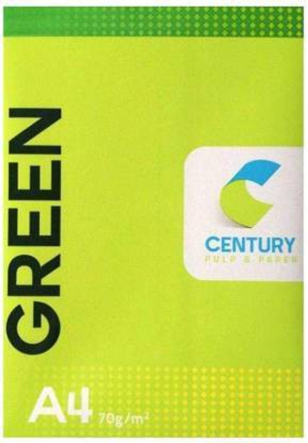 Image of CENTURY Green Unruled A4 (21.0Cm X 29.7 Cm) 70 gsm A4 paper