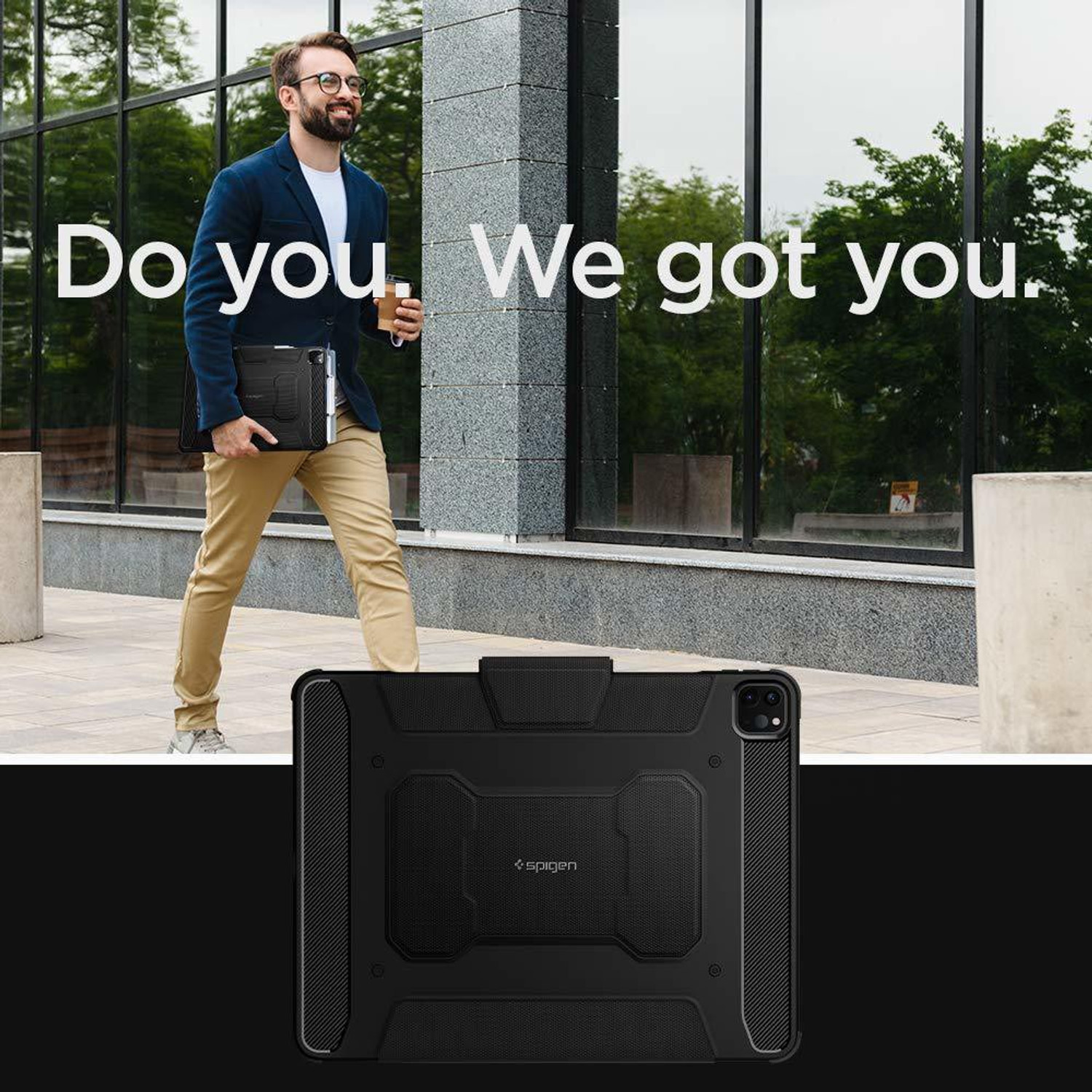 Image of Spigen Rugged Armor Pro Back Cover for Apple iPad Pro 11 inch