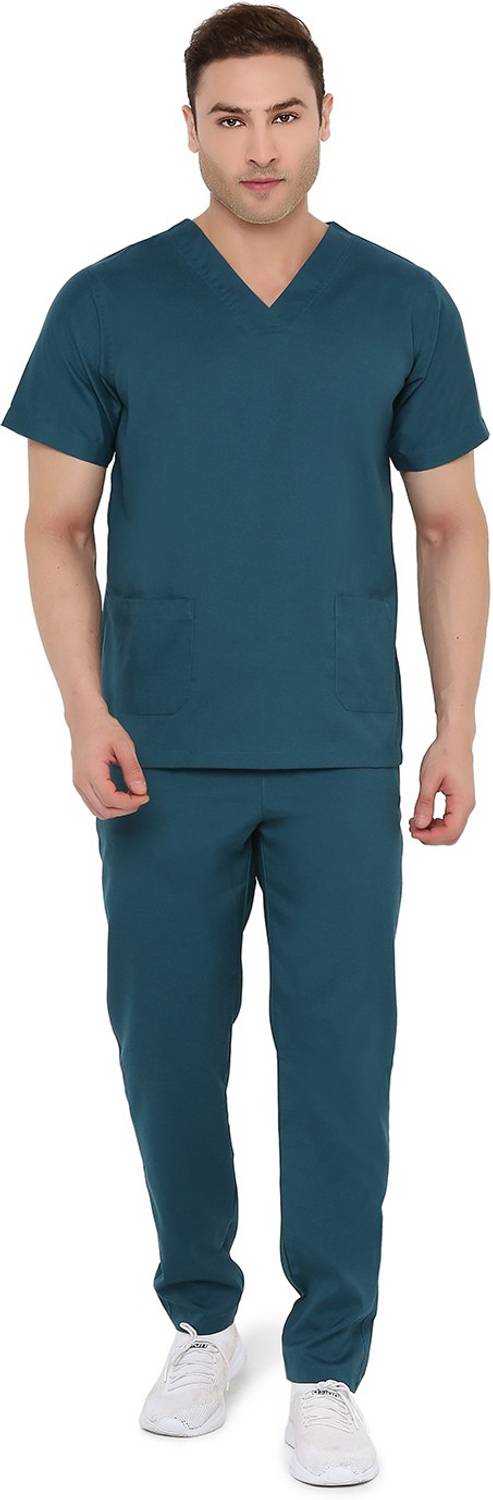 Associated Uniforms SCRUB SUIT MALE FOREST GREEN M Shirt, Pant Hospital Scrub