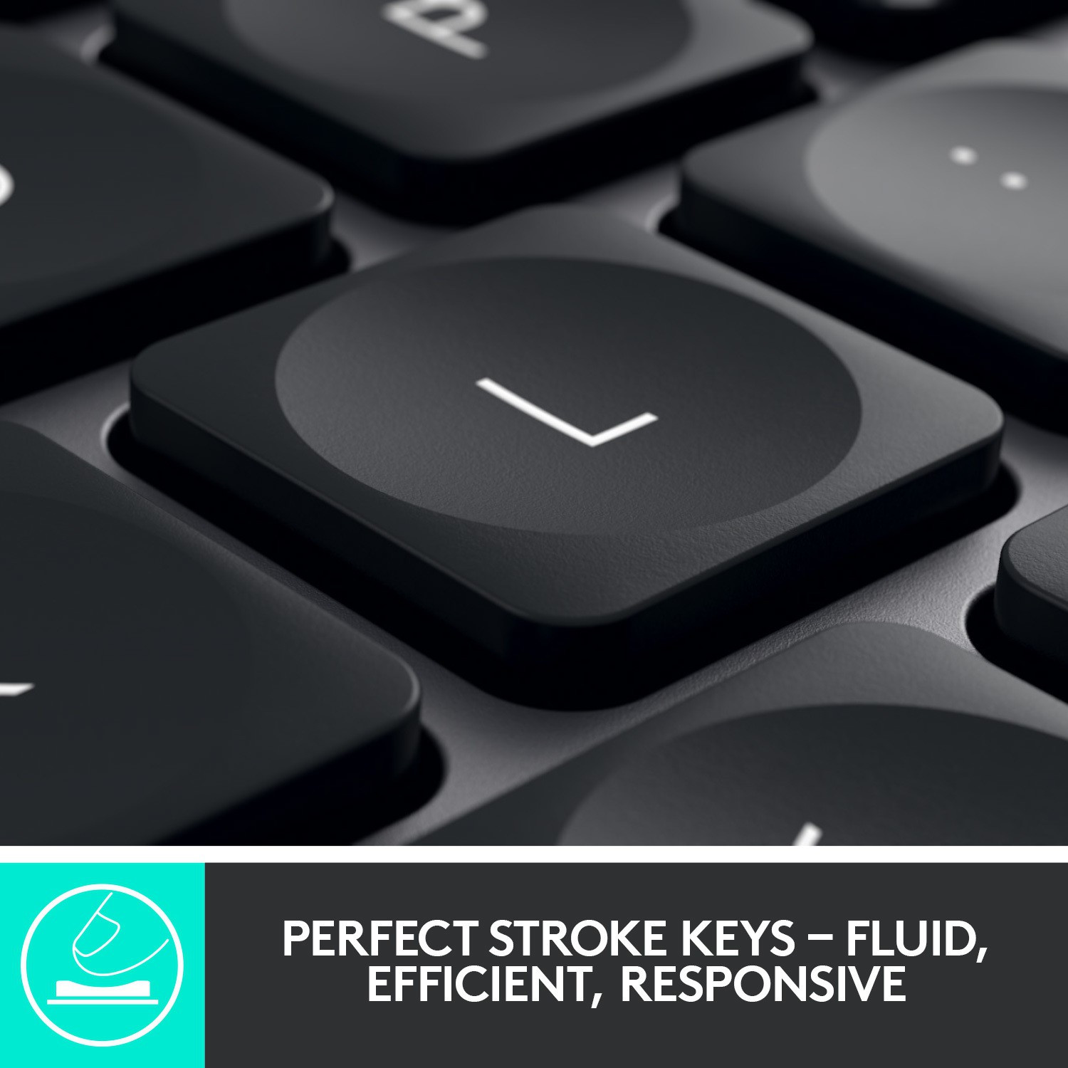 Image of Logitech MX Keys / Advanced Illuminated Wireless, Tactile Responsive Typing, Backlit Keys Wireless Standard Laptop Keyboard Compatible with Desktop, Laptop, Mac