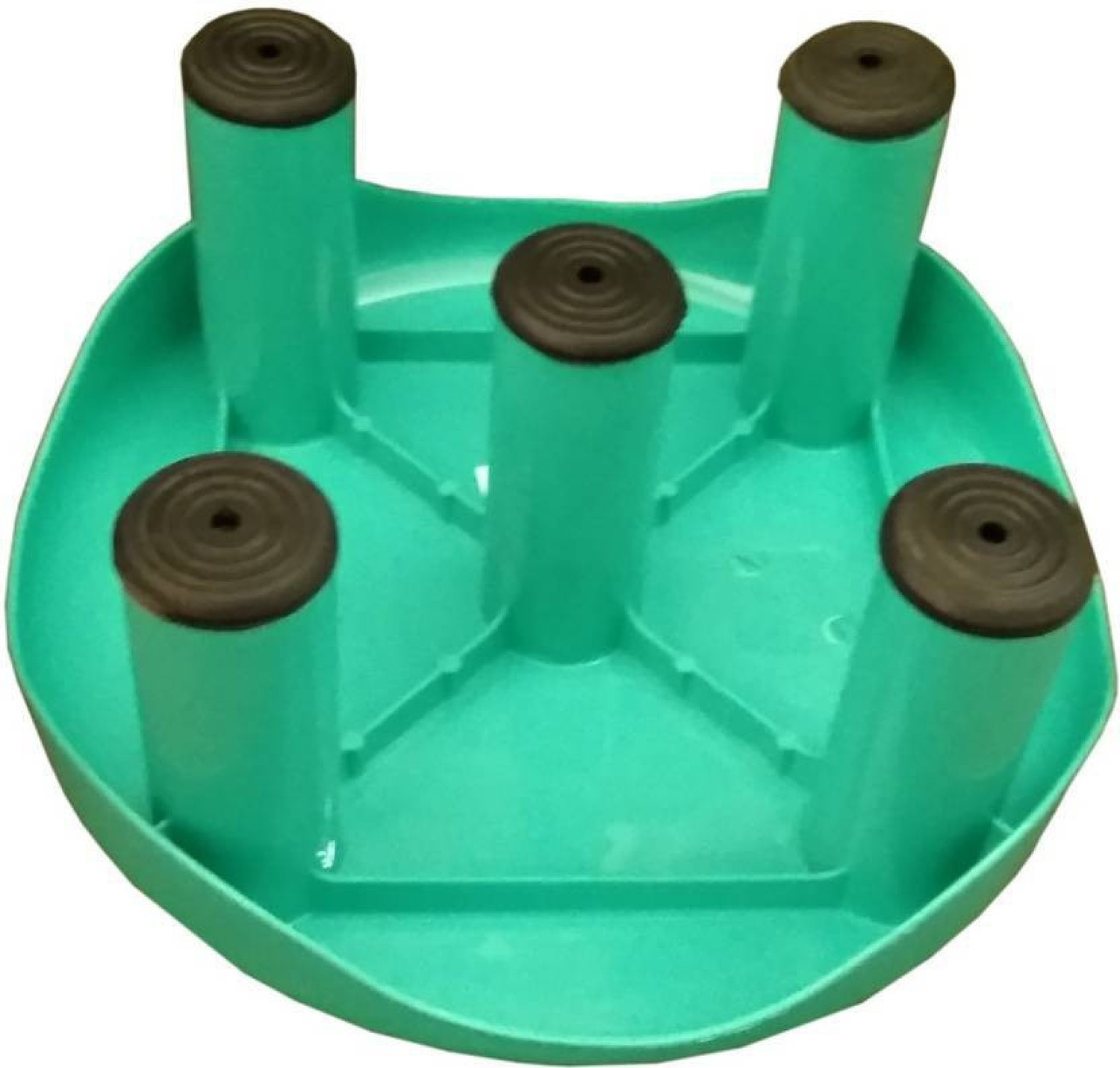 Image of Plastico BATHROOM GREEN ROUND STOOL Stool