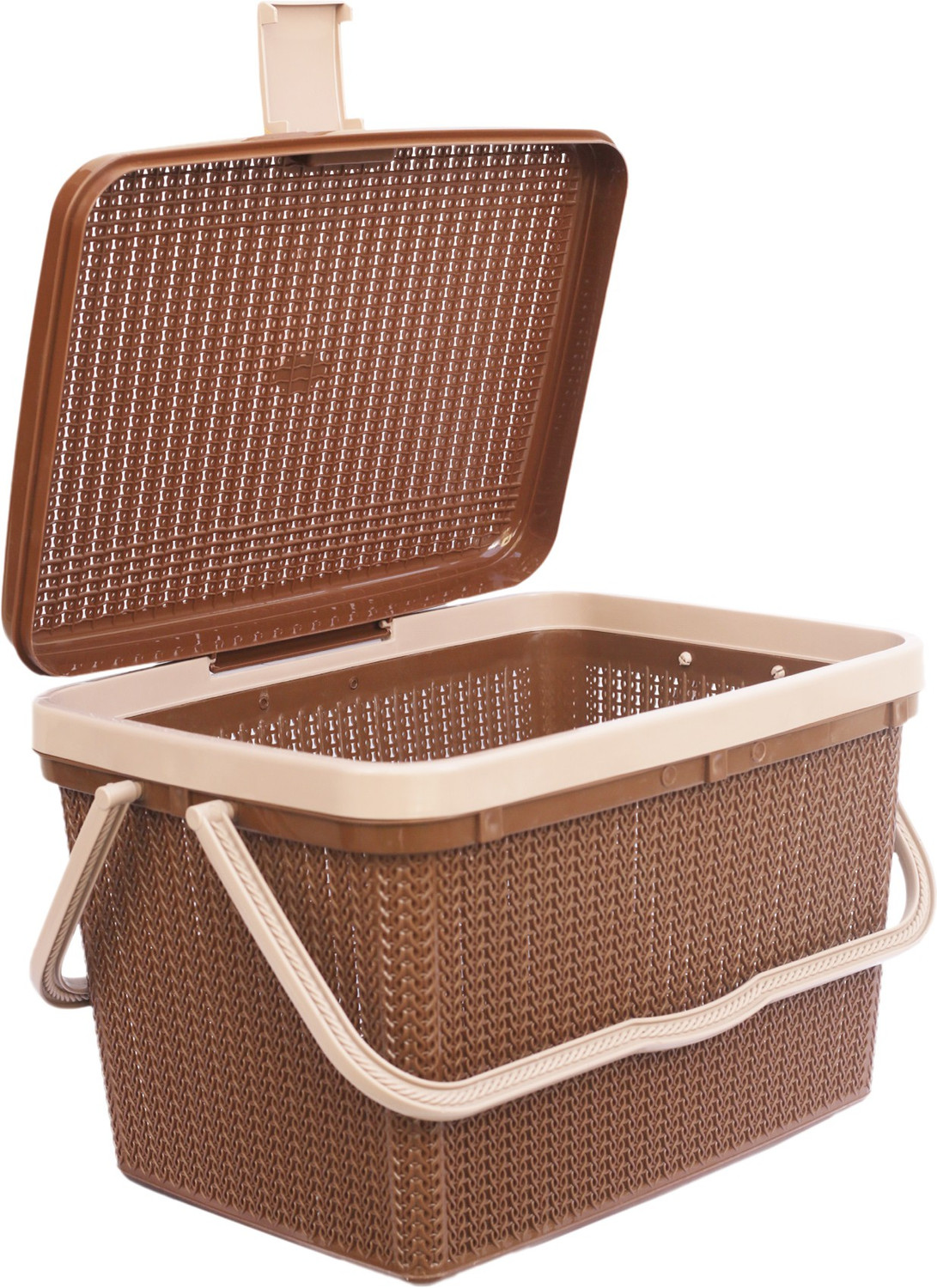 Image of GALOOF Plastic 25L Multi Utility Picnic Basket /Cloth Storage /Shopping Basket /Toy Storage Storage Basket