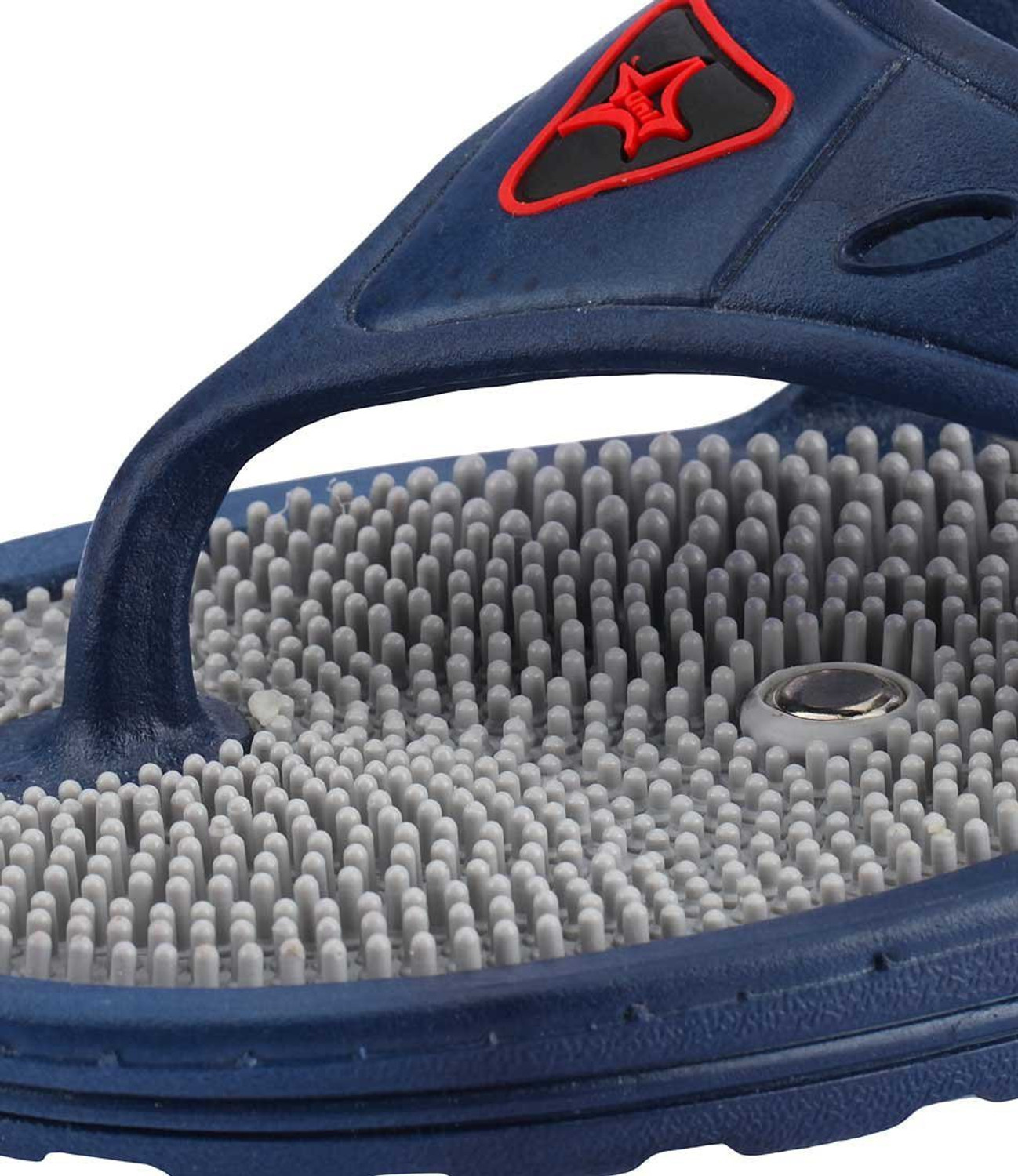 Image of EKiN Men Unisex acupressure and Magnetic Slippers for Blood Circulation Foot Massager Flip Flops
