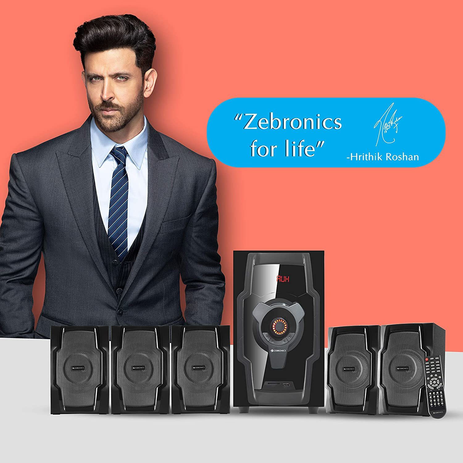 Image of ZEBRONICS ZEB-BT8490RUCF Bluetooth Home Theatre