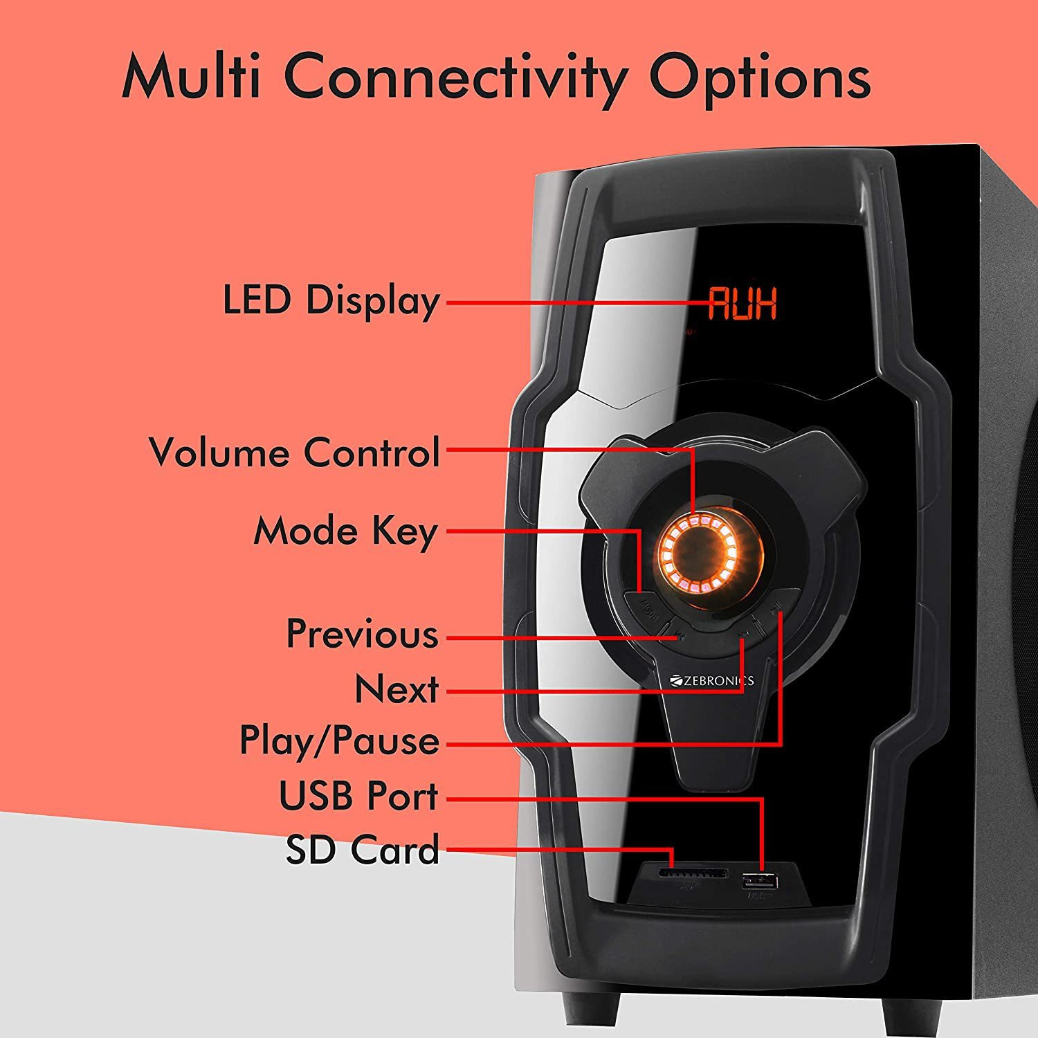 Image of ZEBRONICS ZEB-BT8490RUCF Bluetooth Home Theatre