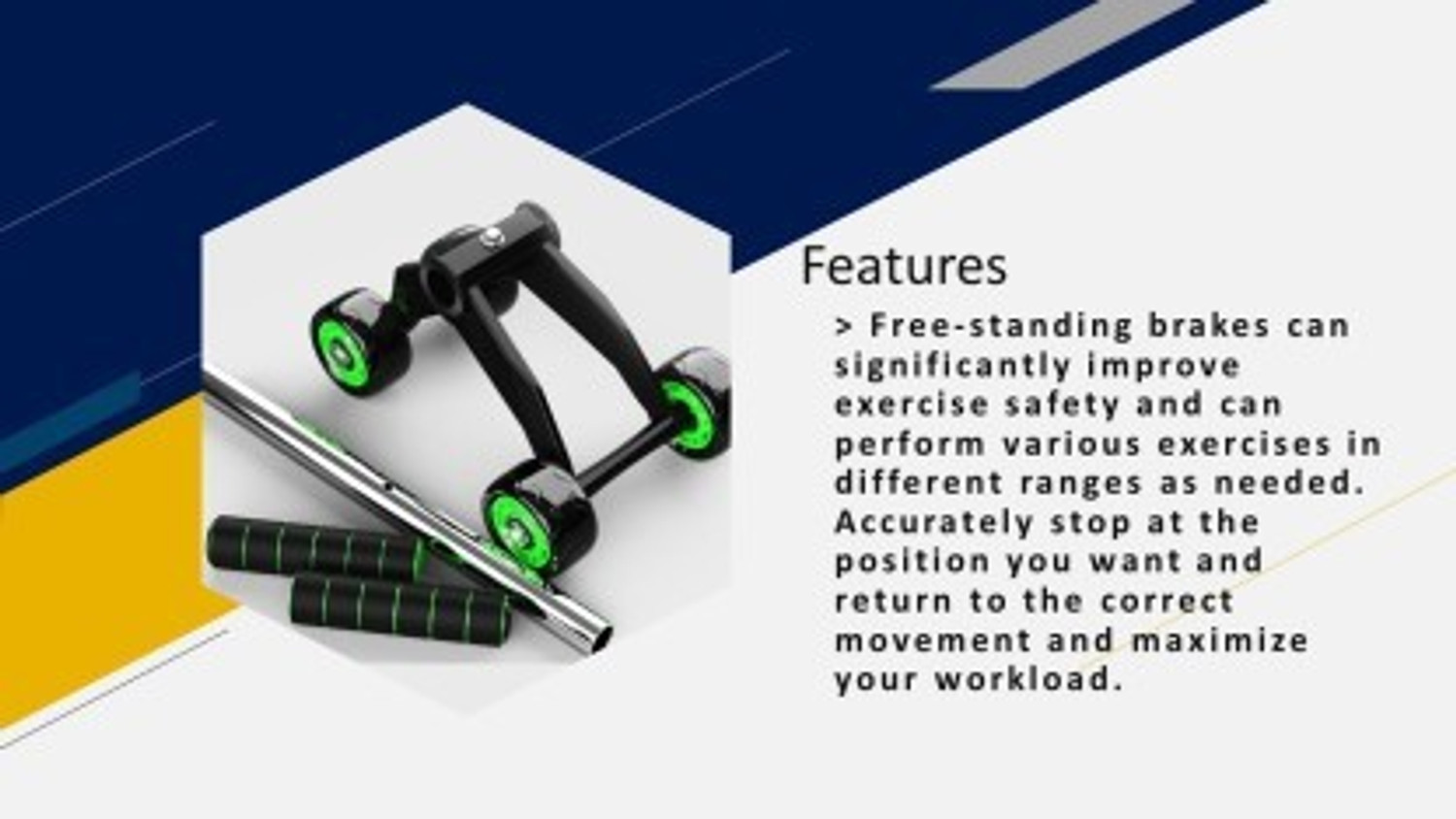 Image of Eayeti 4 Wheel Ab Abdominal Roller Workout Fitness Exercise Equipment For Mens & Women. Ab Exerciser