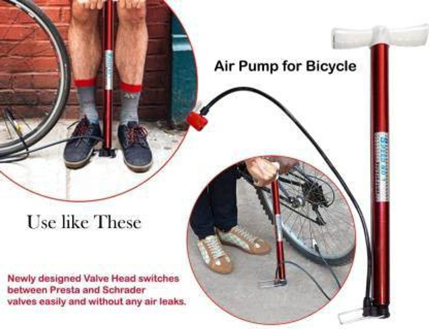 Image of kankai fashion high pressure air pump Bicycle Pump