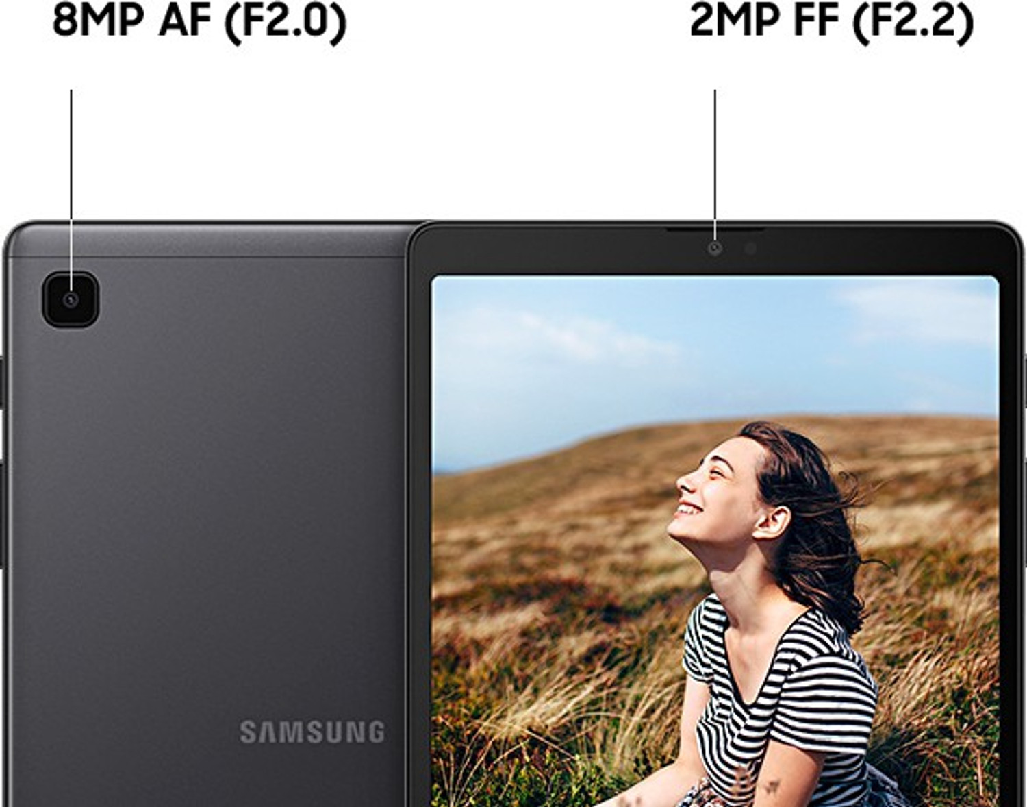 Image of Samsung Galaxy Tab A7 Lite 3 GB RAM 32 GB ROM 8.7 inches with Wi-Fi Only MediaTek Tablet (Silver)