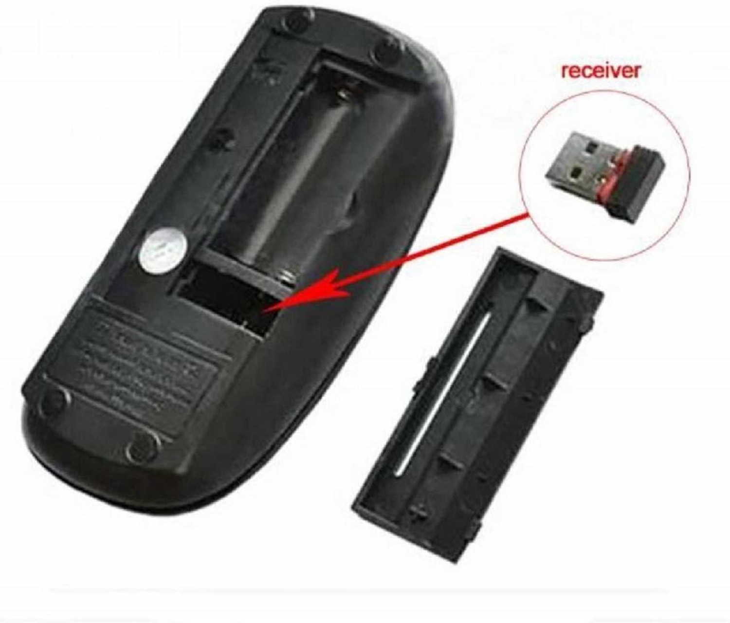 Image of coolcold Wireless Optical Gaming Mouse Slim 2.4Ghz 1200 DPI Optical Tracking Mice Ambidextrous Optical Gaming Mouse