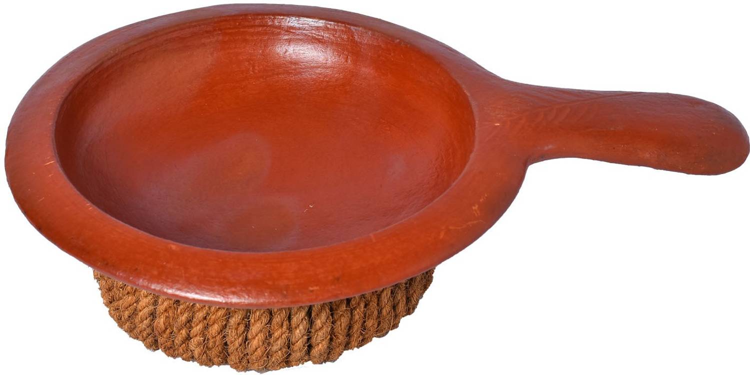 Frills & Colours Earthen Cookware/ Appachatty Red/ Chatti/Roti
