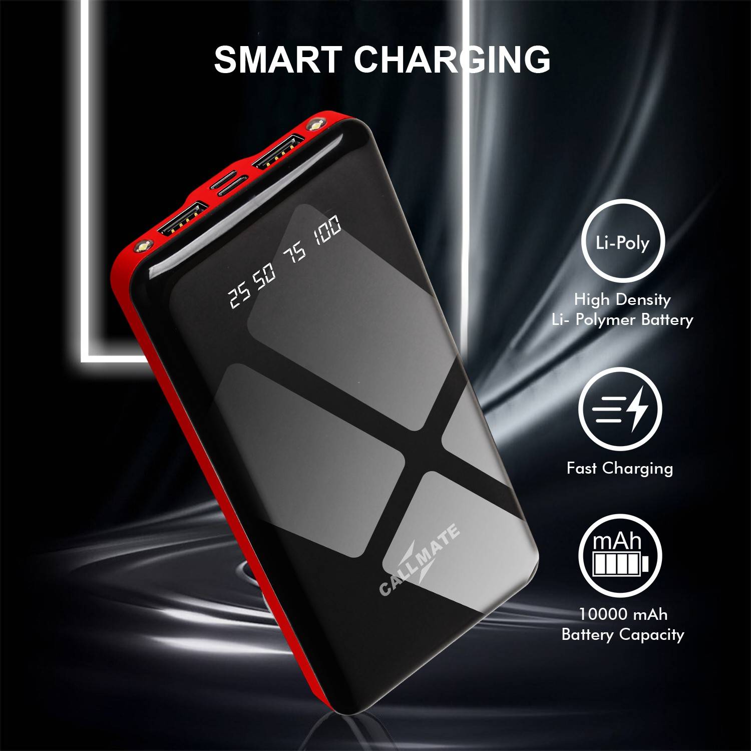 Callmate 10000mAh 15W Slim Power Bank - Image 2