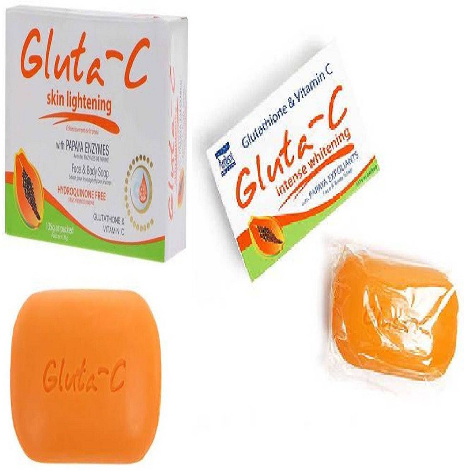 glutathione vitamin c soap Glutathione Skin Lightening Soap 75gm with Kojic Acid & Vitamin C, E