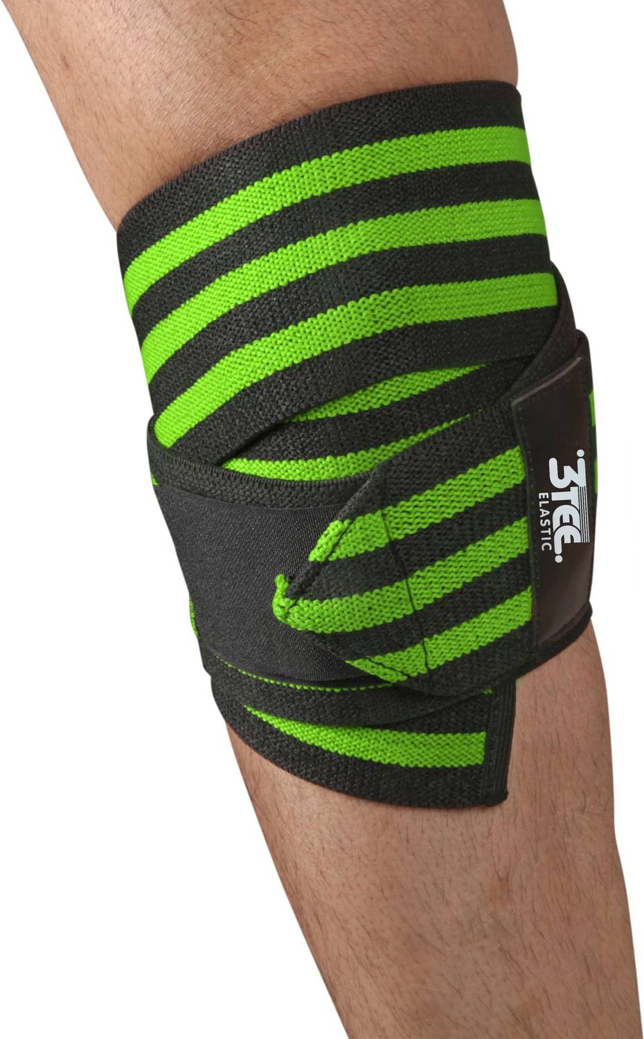 3tee Green knee support pair for squats, gym, powerlifting, weightlifting Knee Support