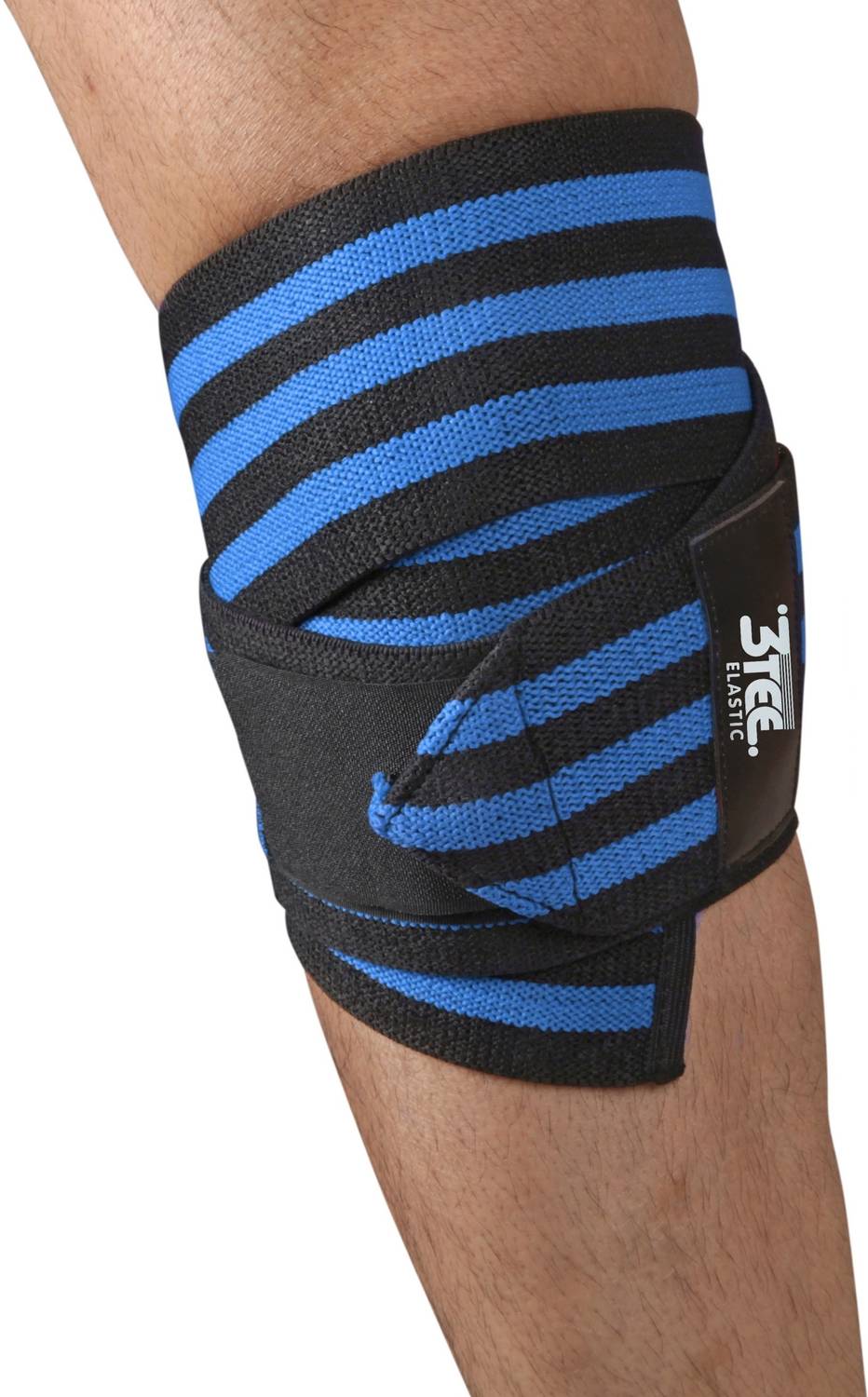 3tee Blue knee support pair for squats, gym, powerlifting, weightlifting Knee Support