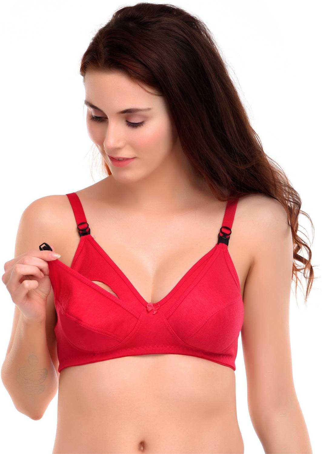 Auletics Women's Maternity / Nursing Bra - Hasslefree Breastfeeding for your baby Women Maternity/Nursing Non Padded Bra