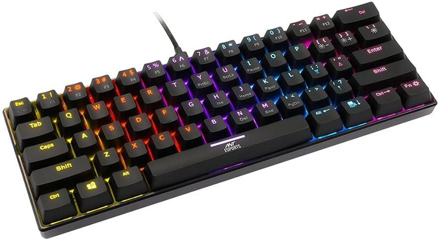 Ant Esports MK1200 Mini Wired USB Tenkeyless Gaming Keyboard - Image 3