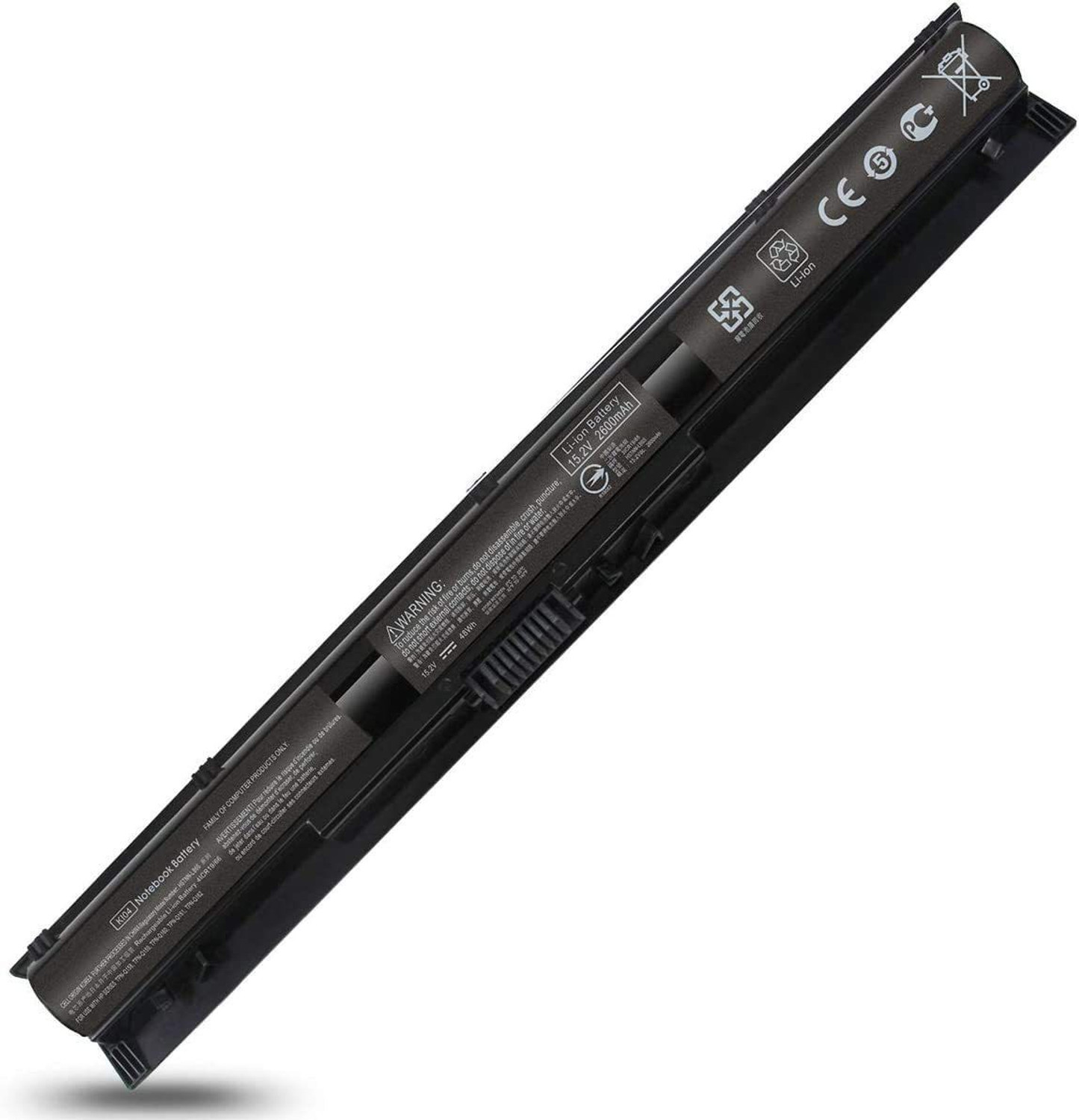 Image of WISTAR K104 KI04 825596-001 Battery Compatible with HP Pavilion 800049-001 800009-421 HSTNN-LB6S IB6X KI04041,15-an050nr 17-g121wm 14-ab006TU 15-ab000 17z-g100,14-ab 15-ab 15-ak 15-an 15t-a 15z-ab 17-g 17t-g 4 Cell Laptop Battery