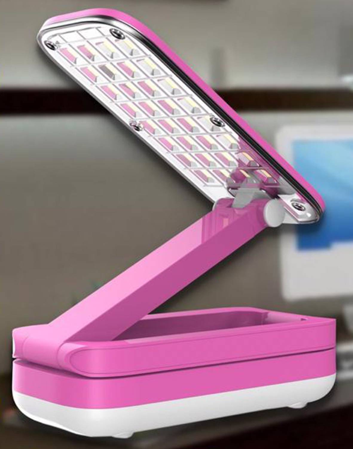 iDOLESHOP Portable Eye Protection Led Desk Lamp - Foldable & Rech
