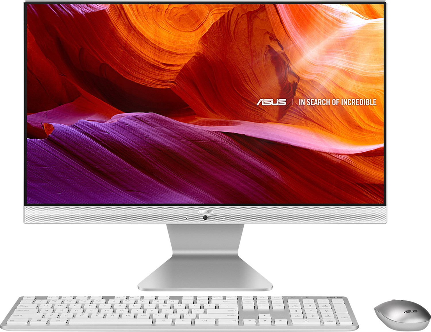 Image of ASUS Vivo AiO 24 Core i5 (11th Gen) (8 GB DDR4 /1 TB /256 GB SSD /Windows 10 Home /23.8 Inch Screen /V241EAK-WA008TS) with MS Office
