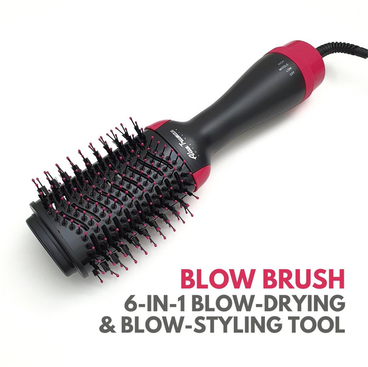 Alan Truman The Blow Brush (Pink) Electric Hair Curler