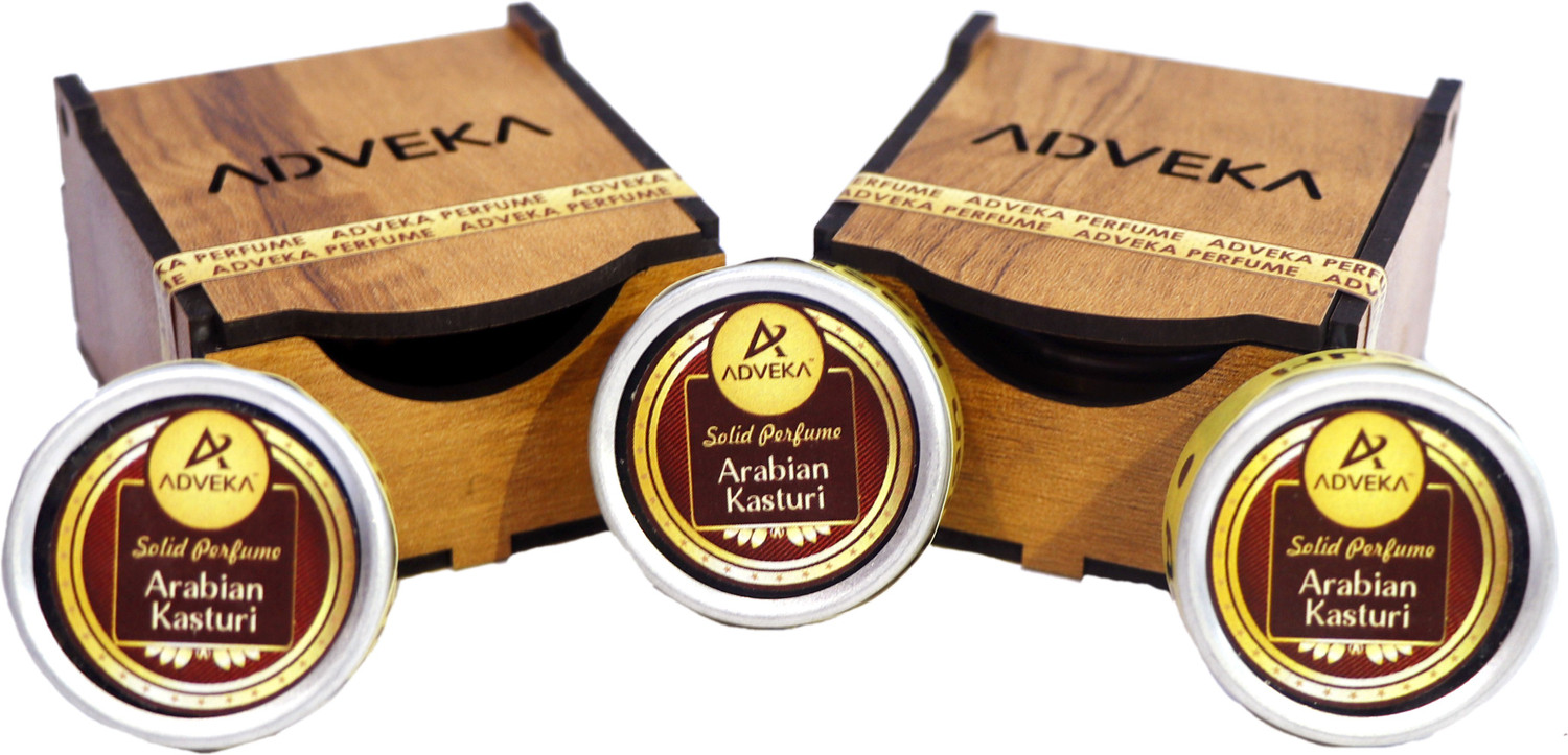 Image of ADVEKA Arabian Kasturi Solid Perfume Floral Attar ,Blends mukhallat Floral Attar