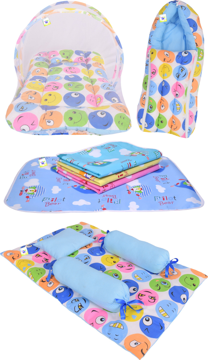 Image of Toddylon New Born Baby Care Clothing And Essential Gift Set Combo Standard Crib