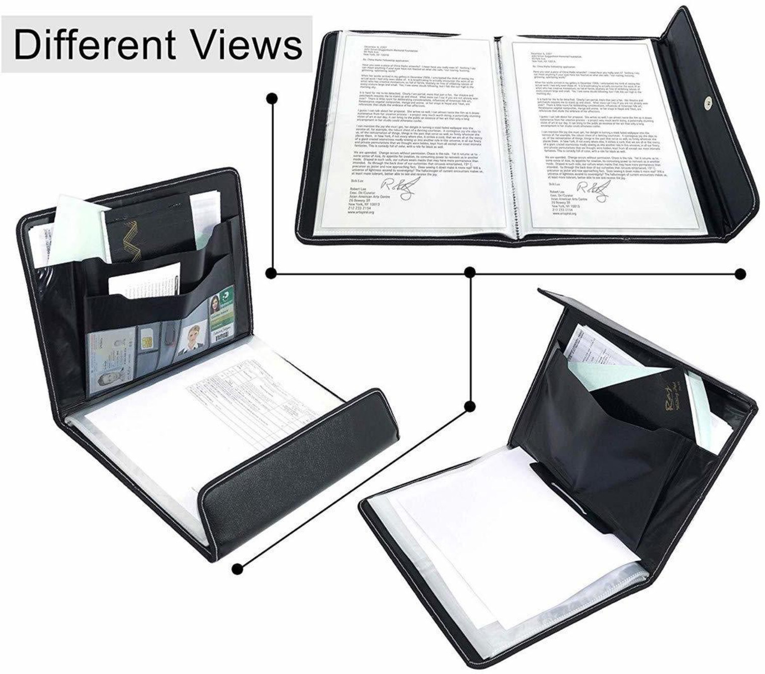 Image of JSMSH Leather Executive Folder for Certificate