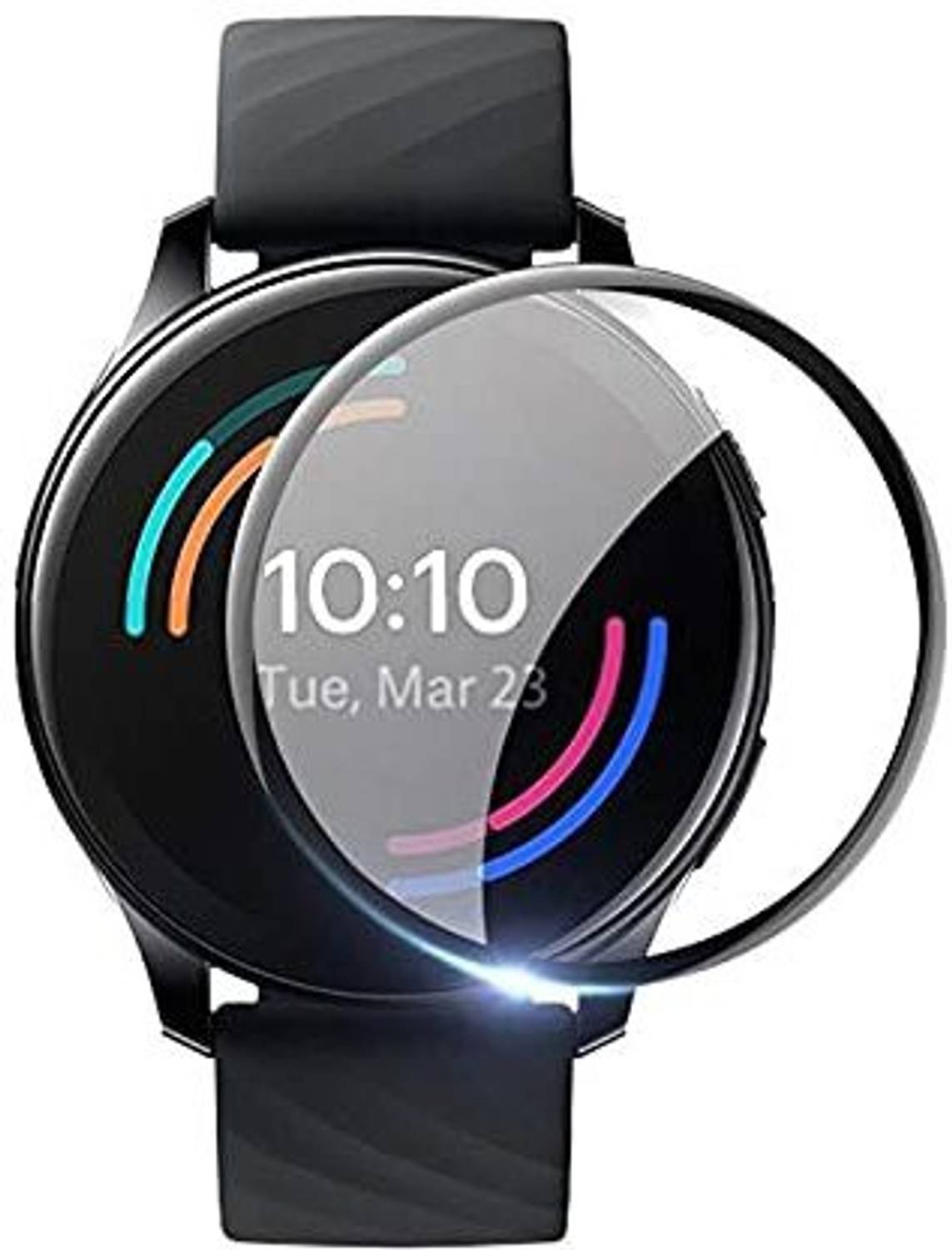 CallSmith Screen Guard for Oneplus Smart Watch, Unbreakable Soft Fibre Screen Protector