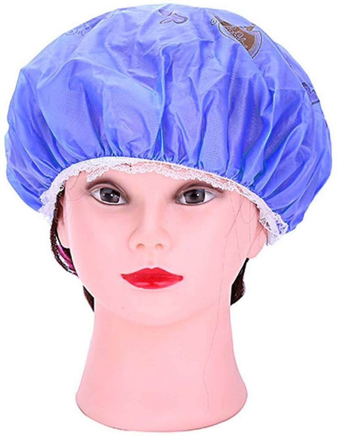 AASA Combo Of 2 Shower Caps For Men And Women, Waterproof Shower Cap For Home And Salon Use, Multicolor, Pack Of 1
