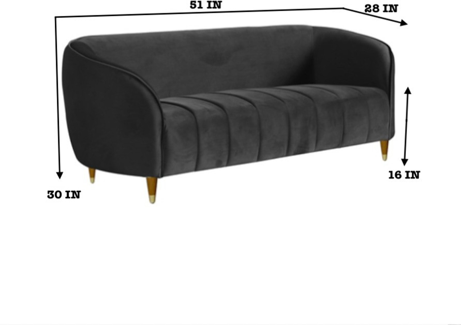 Image of RM HOME Fabric 2 Seater Sofa