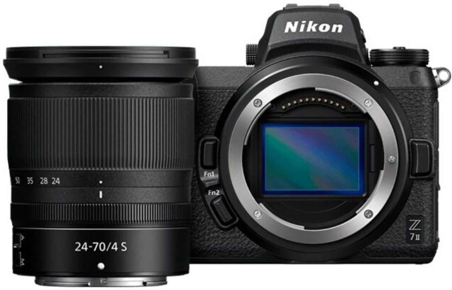 Image of NIKON Z7 II Kit Mirrorless Camera 24-70mm F /4S with 64GB UHS-II SD Card