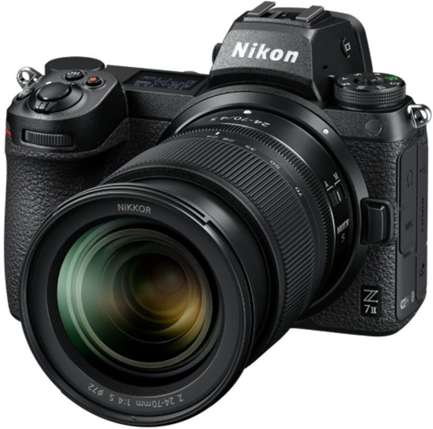 Image of NIKON Z7 II Kit Mirrorless Camera 24-70mm F /4S with 64GB UHS-II SD Card
