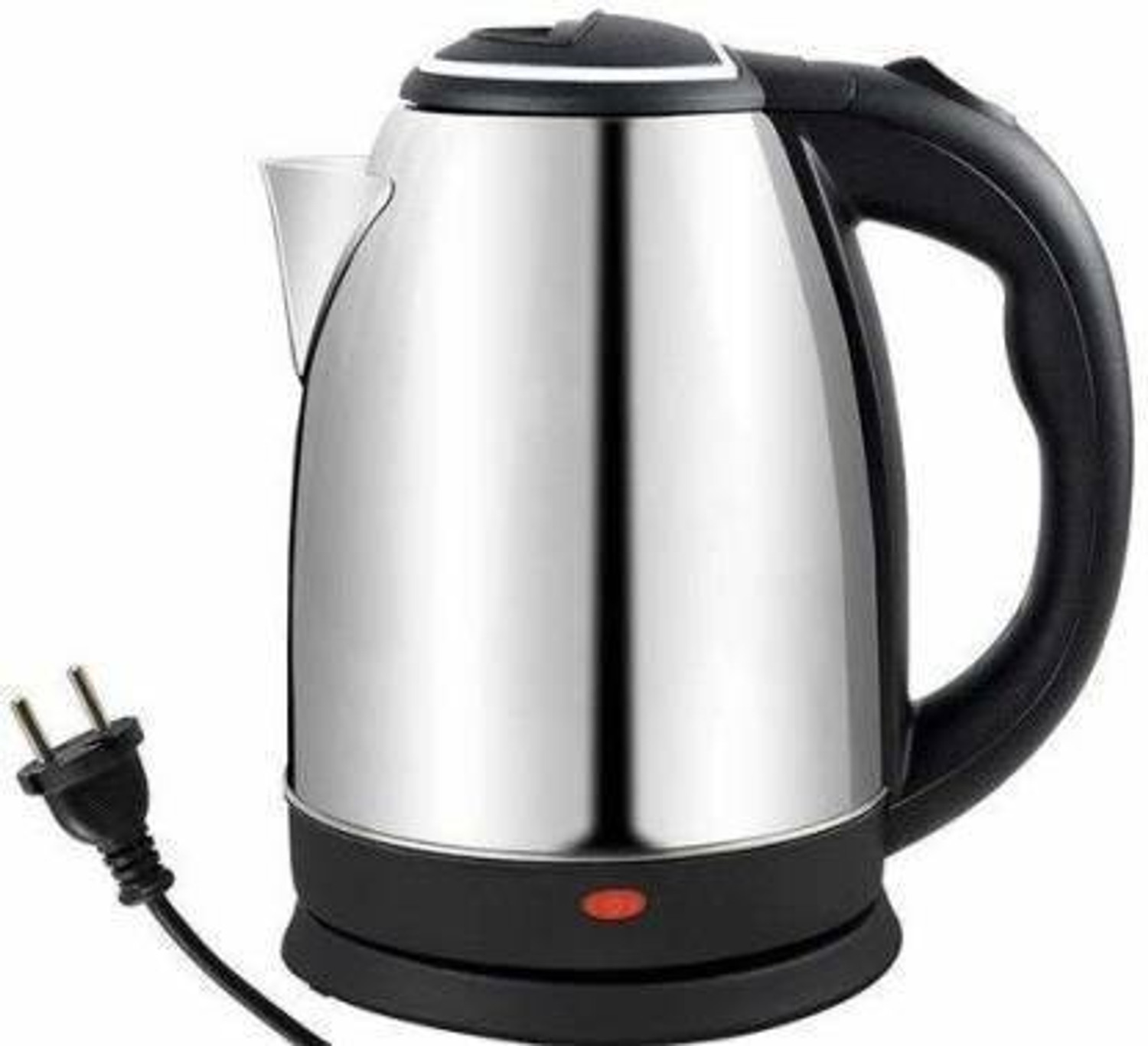 Image of Fezora Stainless Steel Electric Kettle Water Boiler with Handle Electric Kettle 2.0L Electric Kettle hot water kettle (2 L, Silver, Black) Electric Kettle