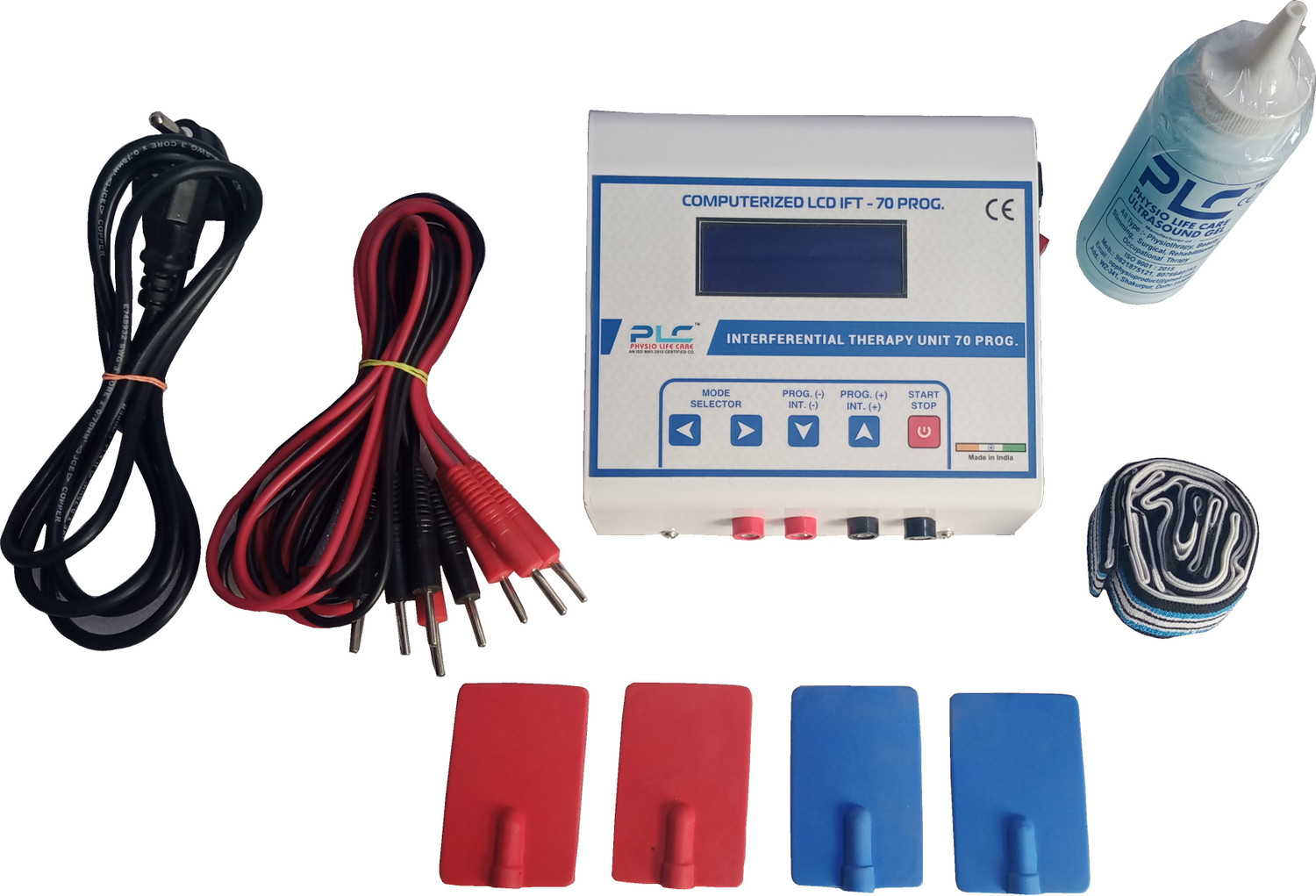 Image of PHYSIO LIFE CARE Computerized IFT 70 Programed LCD Physiotherapy Pain Relief Device Physiotherapy Equipment Electrotherapy Electrotherapy Device (Interferential Therapy-70 PROG. Unit)