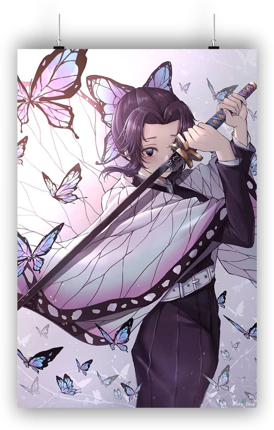 Butterfly for wall decoration Paper Print