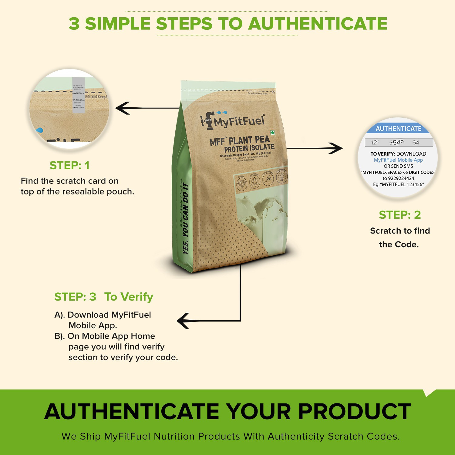 Image of MyFitFuel MFF Soy Protein Isolate Powder 3Kg Choco. Plant-Based Protein